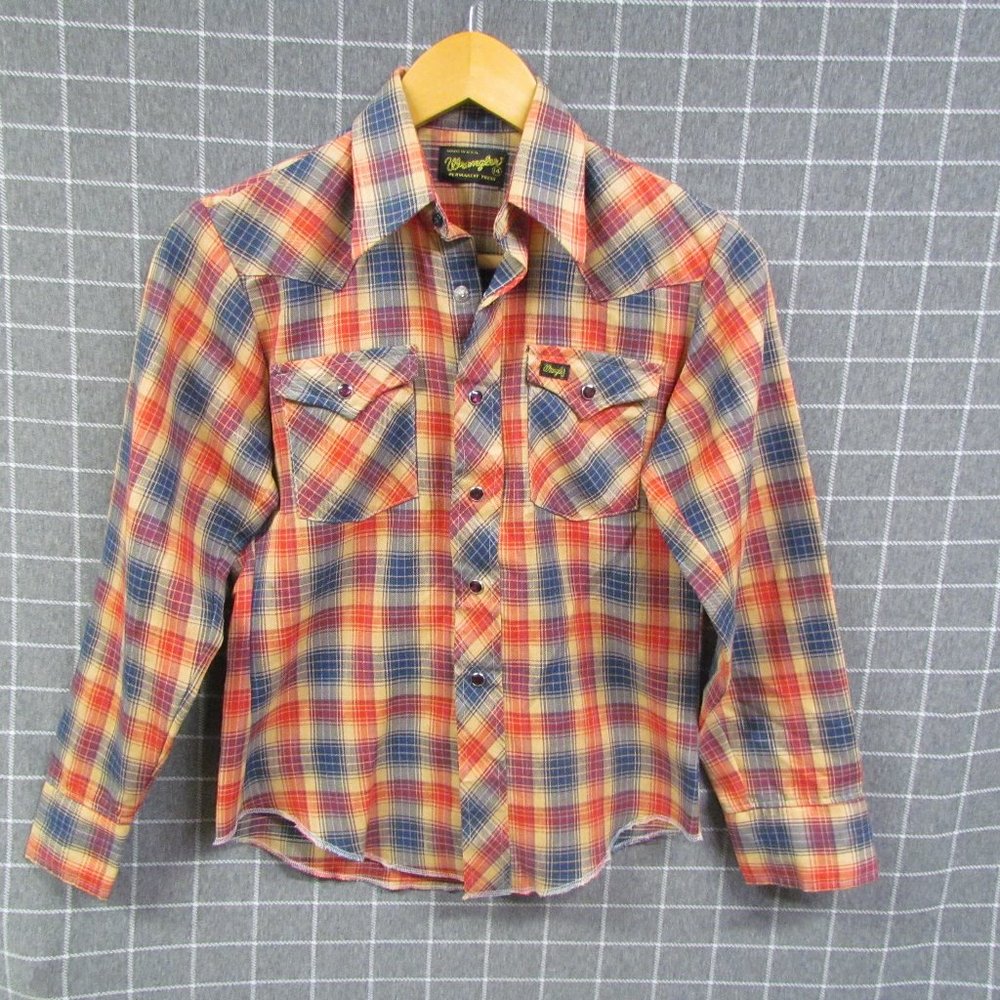 Vintage Wrangler Snap Button Down Shirt